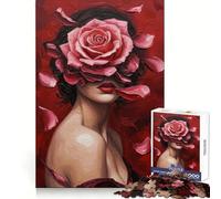 Pétalos de Pasión - Rompecabezas de 1000 Piezas para Adolescentes Juguete Mental Momentos de Paz Corte Premium Regalo artístico (38x52cm)