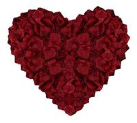 Petalos De Rosa Artificiales, 1200 Pcs Pétalos De Rosa Para Bodas Papel Para Bodas, Decoración Romántica Boda y Hermoso Dormitorio, Maravillosa Decoración De Cumpleaños (Rojo Oscuro)
