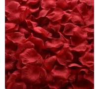Pétalos de Rosa Artificiales de Seda, Coloridos, románticos, para Aniversario de Boda, decoración de Fiesta, Color Vino Tinto, 500 Unidades