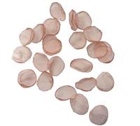 Pétalos de rosa artificiales, Pétalos de rosa artificiales seda con borde quemado multicolor 2-2,5 cm 100 piezas(Camel)