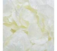 Pétalos de rosa artificiales, Pétalos de rosa seda artificiales multicolores 100-2000 piezas for decoración fiesta boda(Milky White,1000Pcs)