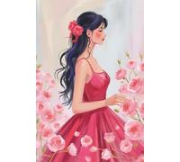 Petals Of A Girl, Roots Of A Lady.: Rose Inspired Lined Notebook Perfect Gift for Girls and Ladies for School, Work or Personal Use
