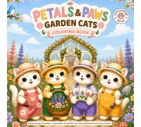 Petals & Paws Garden Cats Coloring Book: Blooming Flowers, Garden Friends, & Cozy Adventures to Color (Little Cat Village Series)