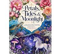 Petals, Tides & Moonlight: A Three-Journey Adult Coloring Book Featuring Botanical Gardens, Ocean Life & Enchanted Forests - 50 Original Illustrations