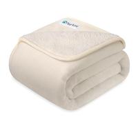 PetAmi Manta Impermeable para Perro, Forro Polar Sherpa, Manta Impermeable para Mascotas para Perros medianos y Grandes, Manta Reversible para Gatos, Cama, sofá, Protector de Muebles, Microfibra de