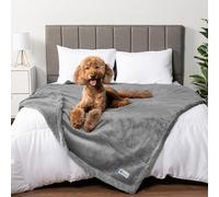PetAmi Manta Impermeable para Perro para Cama de Matrimonio, Manta para Perro Grande XL para sofá, protección de Muebles a Prueba de Fugas, Forro Polar Sherpa, Reversible, Suave, Lavable, 90 x 90