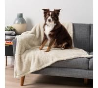 PetAmi Manta Impermeable y esponjosa para Perros medianos y Grandes, Manta de Sherpa Suave y cálida a Prueba de orina para Mascotas, Manta Reversible para Cama de Gato, Protector de sofá, Almohadilla