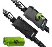 PetAmi Soporte para bolsas de excremento de perro para correa, dispensador de bolsas de basura para perros con clip para accesorios de paseo de cachorros, viajes, camping, bolsa de golosinas para