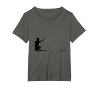 Petanca Camiseta, Mujer Tallas Grandes, Asfalto, 3XL Grande