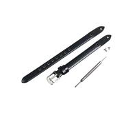 PEtbon Correa de reloj de piel de vaca ultrafina de color para mujer, 8mm, método de instalación a presión, reemplazo de correa de reloj de cuarzo