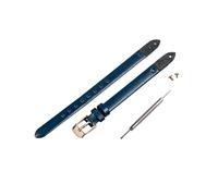 PEtbon Correa de reloj de piel de vaca ultrafina de color para mujer, 8mm, método de instalación a presión, reemplazo de correa de reloj de cuarzo