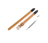 PEtbon Correa de reloj de piel de vaca ultrafina de color para mujer, 8mm, método de instalación a presión, reemplazo de correa de reloj de cuarzo