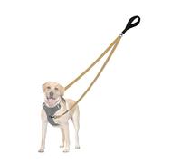 PetBonus Correa de perro con control de dos puntos, funciona con arneses sin tirones, correas de entrenamiento sin enredos, correa acolchada suave y reflectante, se convierte en una sola correa para