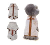 PETCUTE Abrigo Chaqueta Invierno para Perros Pequeños,Ropa de Forro Polar Cálida Suave Mullida Jerséis para Cachorros con Anillo en D,Cuatro-Patas Ropa para Mascotas Chihuahua