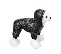 PETCUTE Abrigo Impermeable para Perros Chaqueta cálida de Invierno,Chaqueta para Perros con Forro Polar,Windproof Ropa para Mascotas,Abrigo con Capucha para Perros Pequeñas, Medianas y Grandes