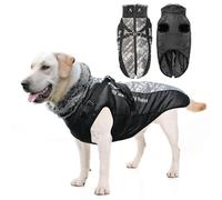 PETCUTE Abrigo Invierno Perro, Abrigo Impermeable para Perros Resistente al Viento, Chaqueta para Mascotas con Tiras Reflectantes & Arnés Ajustable,para Perros Pequeñas, Medianas y Grandes,4XL