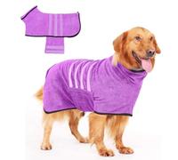 PETCUTE Albornoz para Perros,Albornoz de Microfibra para Perros Medianos y Grandes,Toalla de Baño para Perros,Secado Rápido, Superabsorbente,para Mascotas Perros y Gatos,Lavable a Máquina