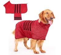 PETCUTE Albornoz para Perros,Albornoz de Microfibra para Perros Medianos y Grandes,Toalla de Baño para Perros,Secado Rápido, Superabsorbente,para Mascotas Perros y Gatos,Lavable a Máquina