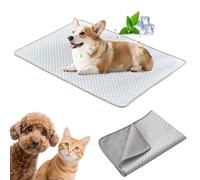 PETCUTE Alfombra Refrescante para Perro,Alfombrilla de Refrigeración para Perros,Lavable,Duradera,Alfombrilla No Tóxicas Refrescante para Mascotas,Ideal para Usar en Casa,S