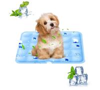 PETCUTE Alfombra Refrescante para Perros Gatos,Impermeable,no tóxico,Cama Refrescante Perro,Almohadilla Autorrefrescante Plegable para Perros Gatos Pequeños Medianos,Azul Cielo,L