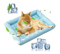 PETCUTE Almohadilla de Refrigeración para Mascotas,Lavable Camas para Perros con Fondo Antideslizante,Transpirable Esterilla de Refrigeración para Perros,Adecuado para el Verano