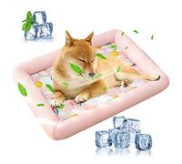 PETCUTE Almohadilla de Refrigeración para Mascotas,Lavable Camas para Perros con Fondo Antideslizante,Transpirable Esterilla de Refrigeración para Perros,Adecuado para el Verano