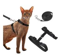 PETCUTE Arnés para gatos con correa chaleco Ajustable para gatos 2 Piezas Juego de arneses y Correa para gatitos