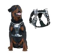 PETCUTE Arnes Perro Antitirones,Arnés para Perros con Asa Acolchado,Ajustable Transpirable Reflectantes Cómodo Chalecos Perro Grande Mediano Pequeño,para Adiestramiento y Correr,XL