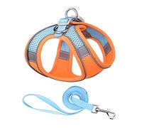 PETCUTE Arnes Perro Pequeño con Lineas Reflecantes,Arnés Antitirones Cómodo Transpirable Arneses Chaleco para Cachorros, Perros Pequeños y Gatos,Ajustable Suave Acolchado Arnés para Perros