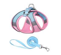 PETCUTE Arnes Perro Pequeño con Lineas Reflecantes,Arnés Antitirones Cómodo Transpirable Arneses Chaleco para Cachorros, Perros Pequeños y Gatos,Ajustable Suave Acolchado Arnés para Perros