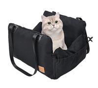 PETCUTE Asiento de Coche para Perros 3 en 1,Asiento Elevador de Coche para Perros y Gatos con Cinturón de Seguridad y Bolsillos,Extraíble y Lavable,Asiento de Seguridad para Mascotas con Cojín Grueso