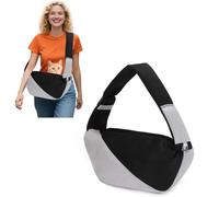 PETCUTE Bolsa Bandolera de Transporte de Perros,Transportín para Perro con Correa Ajustable para el Hombro,Transpirable Bolsa de Transporte para Perros y Gatos,Bolso de Hombro para Gatos