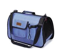 PETCUTE Bolsa de Transporte para Mascotas,Transportín Portátil y Plegable para Perros y Gatos,Correa De Hombro Ajustable,Transpirable Bolso para Mascotas,Cinturón de Seguridad,Viajar en Tren