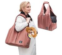 PETCUTE Bolsa de Transporte para Perro Pequeño,Bolsos para Mascotas con Correa de Seguridad Interior y Estera Resistente,Respirable Transportín de Viaje para Mascotas con 4 Bolsillos,39 * 20 * 60CM