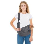 PETCUTE Bolsa de Transporte para Perros de 6 kg,Portátil, Ajustable Bolso de Hombro de Malla Transpirable para Gatos, Manos Libres,Transportín para Mascota Pequeño con Bolsillo,S