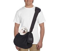 PETCUTE Bolsa de Transporte para Perros,Manos Libres Bandolera para Perro,Correa de Hombro Ajustable,Bolsa de Transporte para Mascotas con Correa de Seguridad Interior,Bolsillos,Máx 5kg