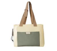 PETCUTE Bolsa de Transporte para Perros Pequeños,Transpirable Bolsa de Viaje para Mascotas con Cinturón de Seguridad,Ajustable Bolsa de Hombro para Mascotas con Bolsillos Grandes,hasta 5kg