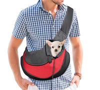 PETCUTE Bolsa para Perros pequeños y medianos Transportín para Perros Bolsa Bandolera de Transporte para Perros de Viaje