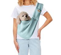 PETCUTE Bolso de Hombro para Mascotas,Manos Libres Bolso de Viaje para Perro,Plegable Bolsa Transporte para Perros con Cinturón Seguridad y Bolsillo,para Perro y Gato Paseos al Aire Libre Viajes