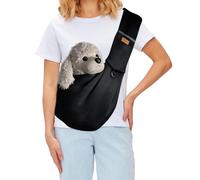 PETCUTE Bolso de Hombro para Mascotas,Manos Libres Bolso de Viaje para Perro,Plegable Bolsa Transporte para Perros con Cinturón Seguridad y Bolsillo,para Perro y Gato Paseos al Aire Libre Viajes