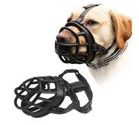 PETCUTE Bozal para Perro Bozal Perro PequeñO Medianos Grandes Anti Ingestas Previene Mordidas para Que No Coma Correa Tirones Ajustable
