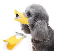 PETCUTE Bozal para Perro,Pato Suave Cubierta de Boca de Silicona,Bozal de Canasta para Perros con Correa Ajustable,para Perros Grandes, Medianos y Pequeños, lo Mejor para Evitar Ladrar, Lamer