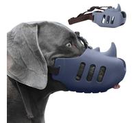 PETCUTE Bozal para Perro Pequeños Medianos,Bozal Suave de Silicona para Perros Pequeños, Medianos y Grandes, Transpirable, Ajustable, Bozales para Cachorros,para Limpiar el Aseo y Morder, Permite