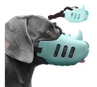 PETCUTE Bozal para Perro Pequeños Medianos,Bozal Suave de Silicona para Perros Pequeños, Medianos y Grandes, Transpirable, Ajustable, Bozales para Cachorros,para Limpiar el Aseo y Morder, Permite