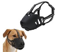 PETCUTE Bozal para Perros Grandes de Silicona Suave,Bozal Anti-mordeduras con Correa Ajustable, Reflectante y Transpirable,Bozales para Mascotas para Evitar ladridos, mordeduras y muerdan,L