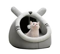 PETCUTE Cama de Cueva para Gatos,Camas para Gatos de Interior con Cojín Extraíble,Acogedora y Cálida,Casa de Cueva para Gatos,Iglú para Gato,Semicerrado Cama para Mascotas,Antideslizante