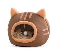 PETCUTE Cama de Cueva para Gatos, Suave Cálida Camas para Gatos con Cojín Extraíble y Fondo Antideslizante,Lavable Súper Suave Cama para Mascotas,Nido de Cueva para Gatos Pequeños,Perro