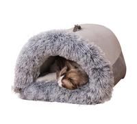 PETCUTE Cama Gato Cueva,Cueva Suave y Cálida para Mascotas,Plegable Camas para Gatos con Cojín Interior Extraíble y Lavable,Camas para Perros con Parte Inferior Antideslizante & Asa
