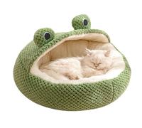 PETCUTE Cama para Gatos de Interior Con Fondo Antideslizante, Cálida y Suave, Cueva Con Almohada Acolchada Extraíble Lavable, Casa de Campaña para Mascotas