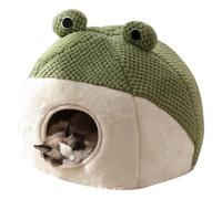 PETCUTE Cama para Gatos de Interior con Fondo Antideslizante, Cueva Suave y Cálida con Almohada Acolchada Extraíble Lavable, Nido de Mascotas